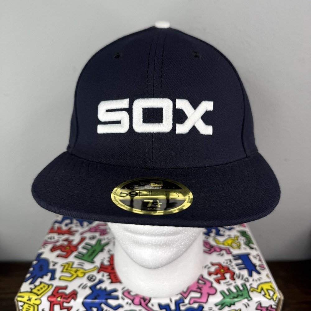 Chicago White Sox New Era Fitted Hat Size 7 1/4 Authentic 59Fifty MLB Cap Logo